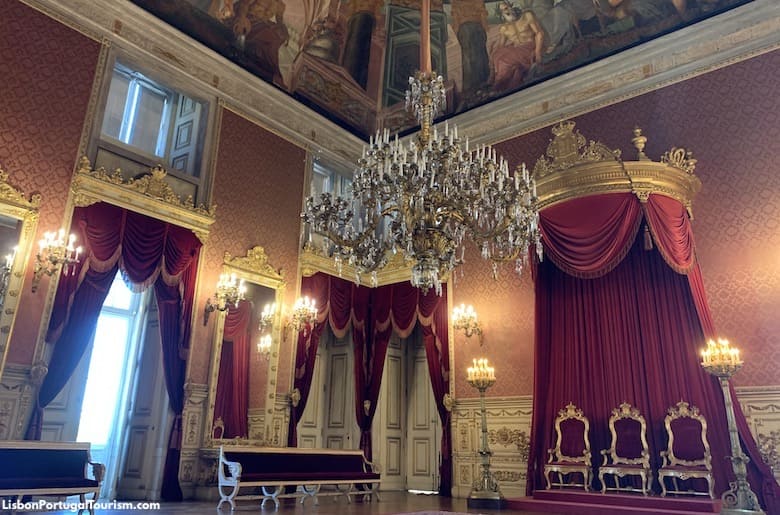 Throne Room in Ajuda Palace, Lisbon