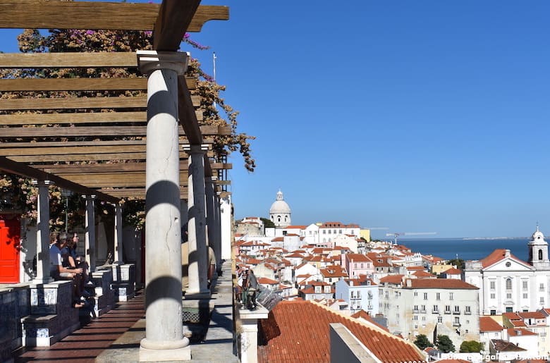 View of Alfama from the Santa Luzia viewpoint, Lisbon