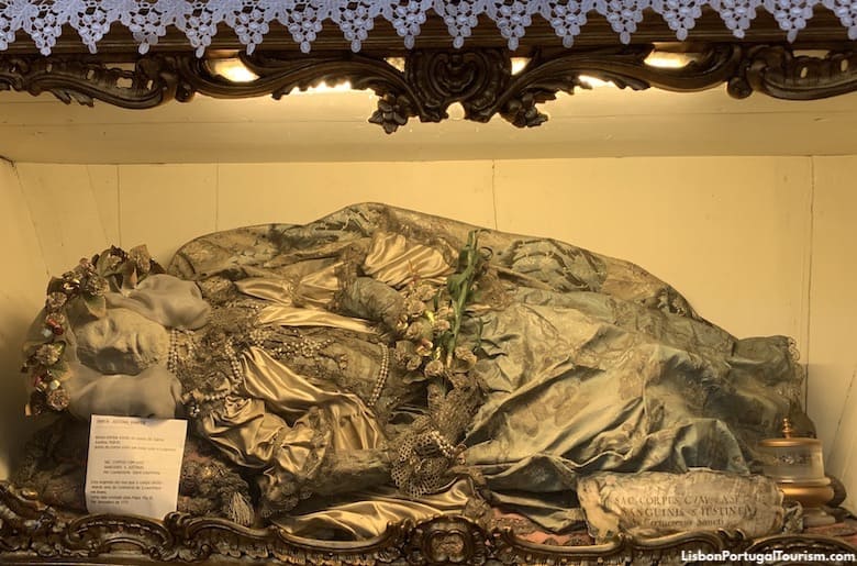 St. Justina's remains in St. Anthony Church